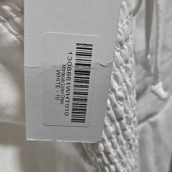 Reformation Montecito Linen Dress 10 White - Picture 6 of 6
